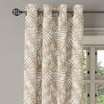 thumbnail image 2 of Ambesonne Leaves Grommet Curtain, Pale Brown Aloha Leaf Botany, 50"x72", Pale Brown White, 2 of 5