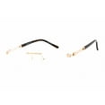 thumbnail image 1 of Charriol PC75091 C01 Men's Rimless Shiny Gold Metal Eyeglasses, 1 of 2