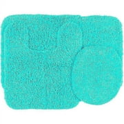 Mainstays True Colors 3-Piece Bright Bath Rug Set