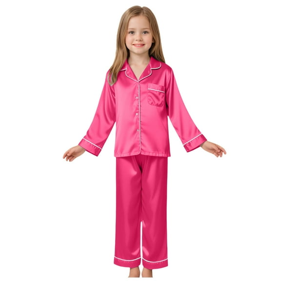 Caqnni Baby Girl Girl Christmas Pants Outfits Long Shirts Sweatshirt Pants Infant Xmas Fall Christmas Clothes Set Pajamas & Dailywear Set (9-10 Years,Hot Pink)