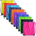 thumbnail image 1 of 10 colores Mochila con cordón Bolsas Saco Paquete Cinch Tote Bolsa de poliéster de almacenamiento deportivo para viajes de gimnasio, 1 of 5