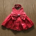 thumbnail image 5 of Newborn Infant Baby Girls Formal Pageant Dress Sleeveless Lace Bowknot Princess Tutu Gown 0-24M, 5 of 5