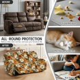 thumbnail image 6 of COEQINE Stretch Recliner Chair Cover Washable Couch Cover Recliner 8 Pieces Polyester Fabric 3 Seater Reclining Slipcover Furniture Protector for Reclining Sofa, Sunflower Floral, 6 of 8