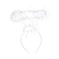 thumbnail image 2 of Diadema de ángel jinwen corona de halo de plumas Blanco, 2 of 7