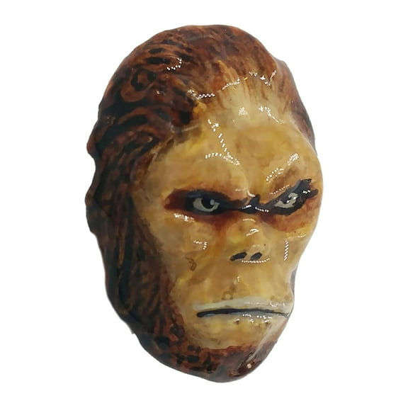 Bigfoot, Sasquatch, Yeti, Hand Painted, Hat, Lapel, Brooch, Pin, Pins, Jewelry, Made in USA, Over 20 Cryptozoology Designs Available. Creative Pewter Designs. AP174A