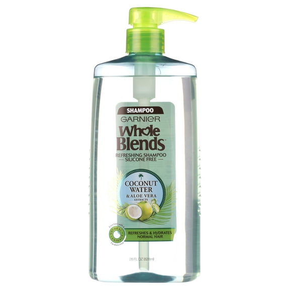 Garnier Whole Blends Refreshing Shampoo with Coconut Water and Aloe Vera, 28 fl oz