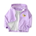 thumbnail image 2 of Bixock Toddler Girls Hooded Jackets Girls Light Jackets Kids Zip Coat Outerwear Multi Graphic Print Long Sleeve Hooded Casual Outdoor Jacket for Kids 1-11Years, 2 of 7