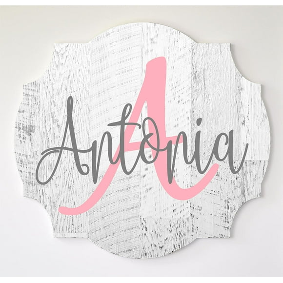 Personalized Printed Wood Name Sign 18x20