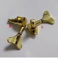 thumbnail image 3 of Gold Closed Electric Bass Tuning Pegs Left & Right Tuners Set for 3L 3R/2L 3R/3L 2R/2L 2R String Configuration Bass Guitar, 3 of 4
