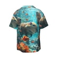 thumbnail image 2 of Haiem Underwater Swimming Guinea Pig Men's Casual Shirts Short Sleeve Button Down Shirts Fashion Textured Summer Beach Shirt-X-Large, 2 of 7
