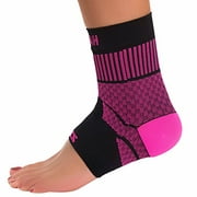zensah unisex compression ankle support  black  small
