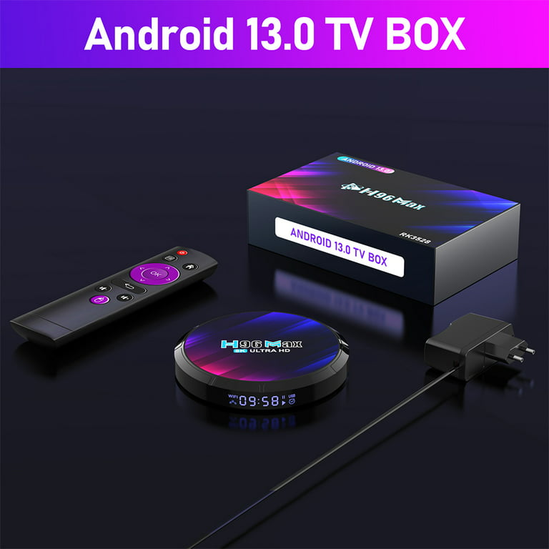 H96 Max RK3528 Android 13.0 4GB+32GB BT5.0 8K Media Player Smart TV Box  2.4G/5G Quad Core Wifi Set Top Box 