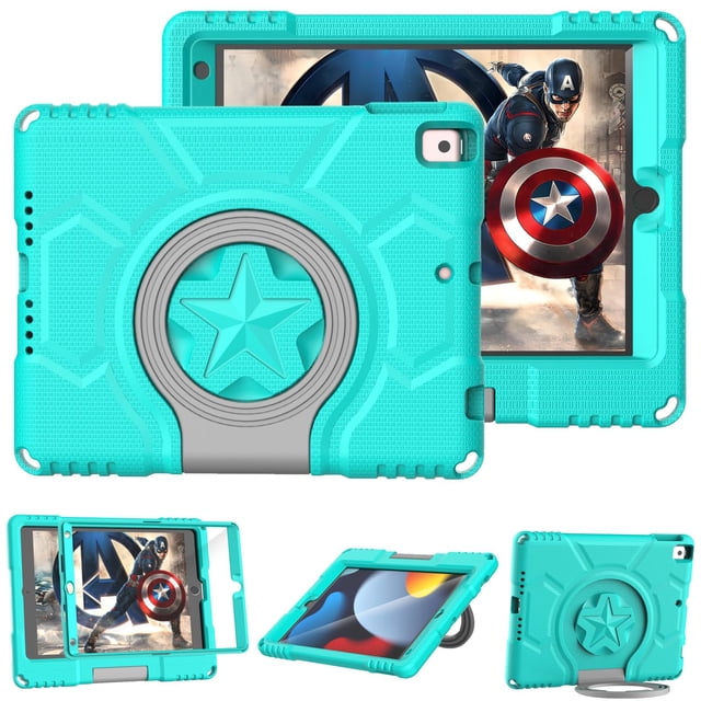 Funda DICEKOO Kids para iPad 10.2 de novena, octava y séptima generación con protector de pantalla