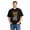 Black-4, variant on Men's Cotton T-Shirt, Green Goblin Monster Face Retro Graphic Crew Neck Short Sleeve Tee for Halloween Party