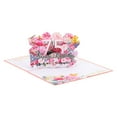 thumbnail image 1 of Uxcell 75th Birthday Card, Pop-Out Birthday Card 3D Flower Bouquet Butterflies, 1 of 5