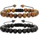thumbnail image 1 of Pulseras MengPa para hombre con cuentas de piedra de lava y aceite esencial volcánico para la ansiedad, 1 of 3