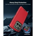 thumbnail image 3 of Entronix Heavy Duty Case designed for Moto G 5G 2025 - Triple Layer Bumper Cover, Protective Smartphone Accessories, Red, 3 of 7