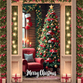 thumbnail image 2 of Cozy Christmas Decoration Merry Christmas Holiday Tree Banner for Christmas Party Indoor Celebration Festive Decor, 2 of 9
