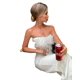 thumbnail image 1 of Jumpsuit Women Long Jumpsuit Strapless Slash Neck Feather Tube Top Sexy PartyXXLBlue, 1 of 2