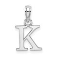 thumbnail image 1 of Diamond2Deal 14K Pendentif Initiale Lettre K en Or Blanc pour Femmes, 1 of 6