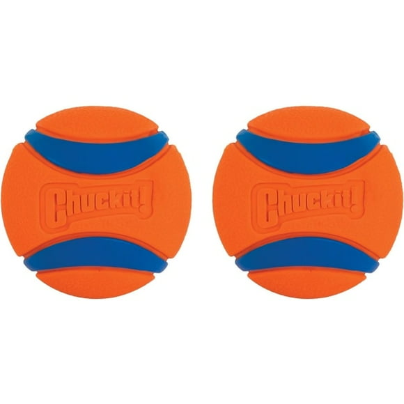 Ultra Ball Dog Toy, Durable High Bounce Floating Rubber Dog Ball, Launcher Compatible Toy For Dogs, Medium (2-Pack)