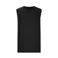 thumbnail image 5 of DDAPJ pyju Men's Casual Tank Top Sleeveless Henley Shirts Stretch Gym Workout Muscle T Shirt Limited Time Sales of The Day Black XL, 5 of 7