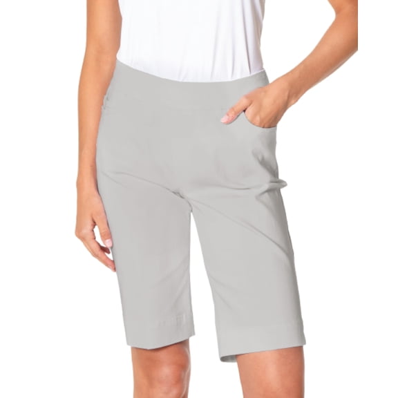 Slimsation Pull-on Walking 12 Inch Sterling Shorts Women 6