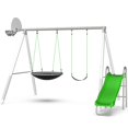 thumbnail image 7 of Sportspower Super Saucer Metal Swing Set with Basketball Hoop, Saucer Swing, Sling Swing, 5-ft Slide with Lifetime Warranty, & Bonus Anchor Kit, 7 of 7