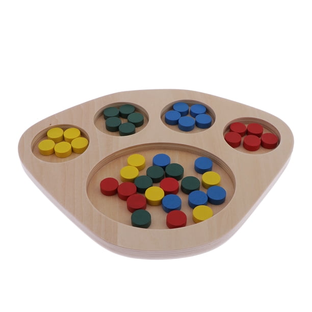 Juego de Combinación de Colores de Madera Sunnimix Juguetes Educativos Montessori