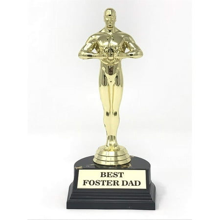 Engraved Acrylic Awards - Aahs Engraving World's Best Award Trophy (Best Foster Dad (7 inches))