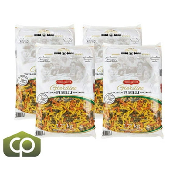 Griss Pasta Giardino Fusilli Tricolores de Blé Dur Vibrants, 2,27 kg (4/caisse)