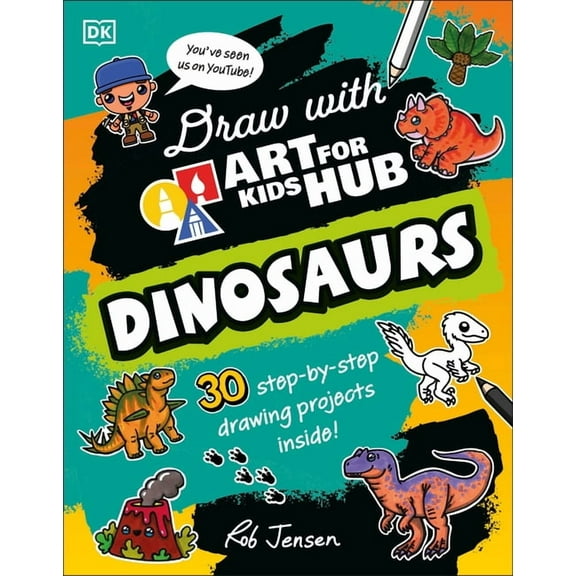 Draw with Art for Kids Hub Draw with Art for Kids Hub Dinosaurs, (Paperback)
