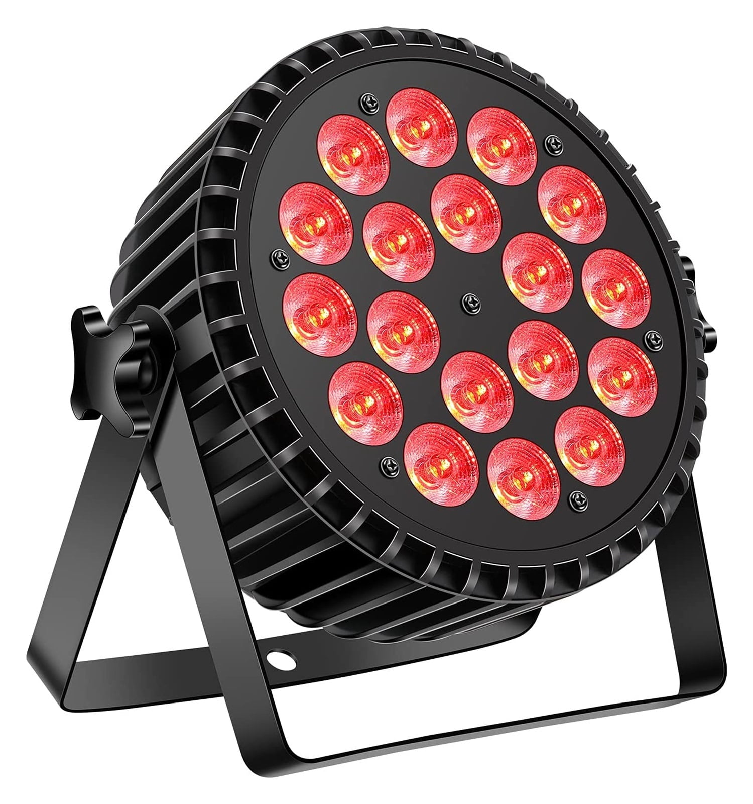 Aluminum 18x12w RGBW UV 4in1 LED Par Light 4-Color Par Light RGBW UV Stage DJ Lighting Equipment ,Easy to Install