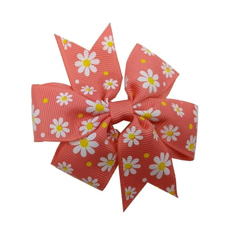 

Hair Clips For Girls Toddler Baby Girls Floral Prints Hair Clip Bowknot Hairpin Headwear Hair Accessories For Girls