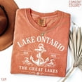 thumbnail image 6 of Lake Ontario Anchor T-shirt Lake Ontario Graphic Tee Great Lakes Apparel Nautical Theme Shirt Anchor Design Top, 6 of 9