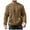01 Brown, variant on Fewfanhot Mens Shirts Cable Knit Pullover Long Sleeve Crewneck Sweater Casual Soft Knitted Sweater with Ribbing Edge