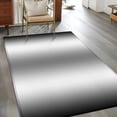 thumbnail image 3 of Rectangle Area Rug 4x6ft, Abstract Black Grey Gradient Non-Shedding Washable Area Rug, Country Farmhouse Color Non Slip Low-Profile Rugs for Living Room, Bedroom Dining Room, 3 of 9