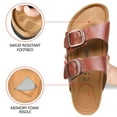 thumbnail image 4 of Arete Arch Supportive Cork Footbed Slide Sandals for Womens, 4 of 8
