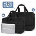thumbnail image 2 of Bolsa de viaje ETRONIK Duffle & Gym con compartimento para zapatos, 42 L, color negro, 2 of 7