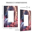 thumbnail image 3 of Disketp Flower White Horse Decorative Light Switch or Outlet Wall Plate with Safety Cover-Style U, 3 of 6