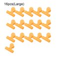 thumbnail image 4 of pitrice 16 Pieces Bag Chip Clips Heavy-Duty Food Binder Plastic Paper Clamp Spring Organizer Bill Note Fold Dorm Office Yellow L, 4 of 9