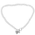 thumbnail image 4 of 1PC Checkerboard Pattern Loving Heart Necklace Valentine's Day Necklace Decor, 4 of 8