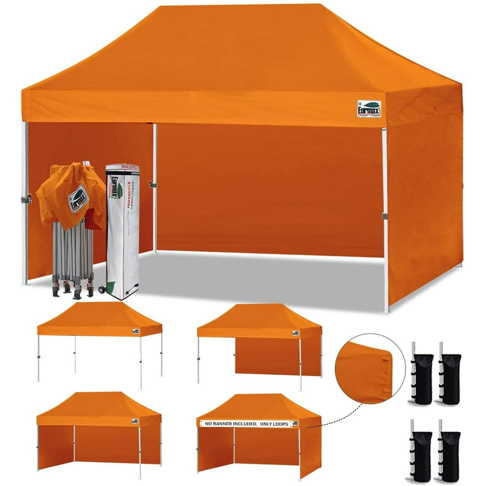Eurmax 10'x15' Ez Popup Canopy Tent Commercial Instant Canopies with 4