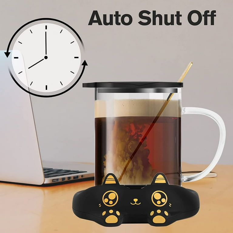 ARISKEY Coffee Warmer for Desk,Smart Mug Warmer Plate Auto Shut Off Coffee  Cup Warmer with 5 Temp Settings, Electric Beverage Warmer Candle Wax Warmer