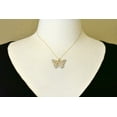 thumbnail image 5 of 14K Yellow Gold and Rhodium Butterfly Pendant Charm, 5 of 8