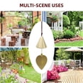 thumbnail image 5 of Gold Leaf Hanging Bell for Good Luck Wealth and Safe Window Door Home Pendant Wind Chime Feng Shui Bell, 5 of 5