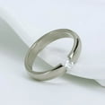 thumbnail image 3 of Wedding Band Ring for Women or Men Stainless Steel Crystal Ginger Lyne Collection, 3 of 7