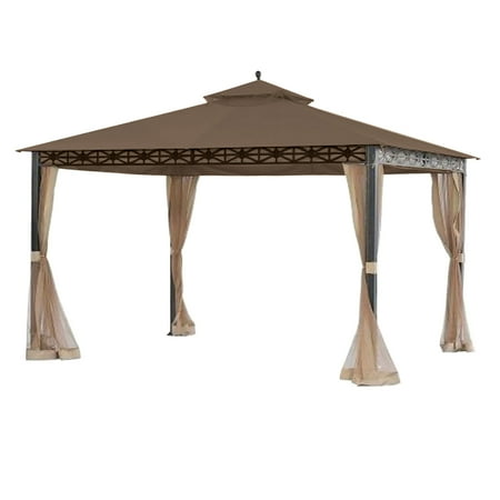 Smith And Hawken Patio Table Garden Winds Replacement Canopy Top Cover for the Smith and Hawken Allogio Gazebo - Nutmeg ()
