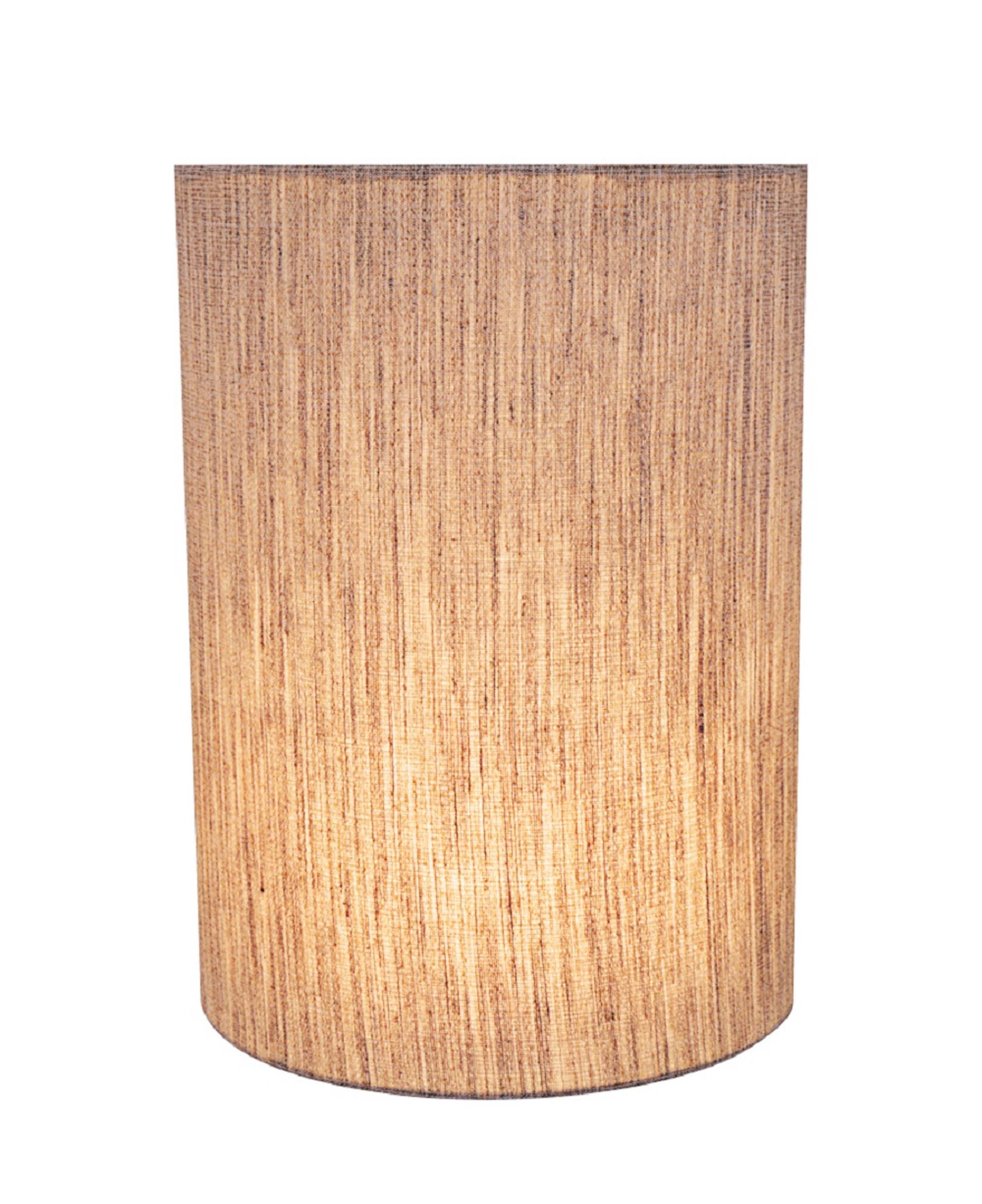 Aspen Creative 31276 Transitional Drum (Cylinder) Shape Spider Construction Lamp Shade in Light Grey, 8" wide (8" x 8" x 11")