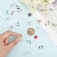 thumbnail image 3 of 20Pcs 5 Styles Transparent Glass Enamel Beads 12mm Crystal Bracelet Loose Spacers Beads Round Print, 3 of 4